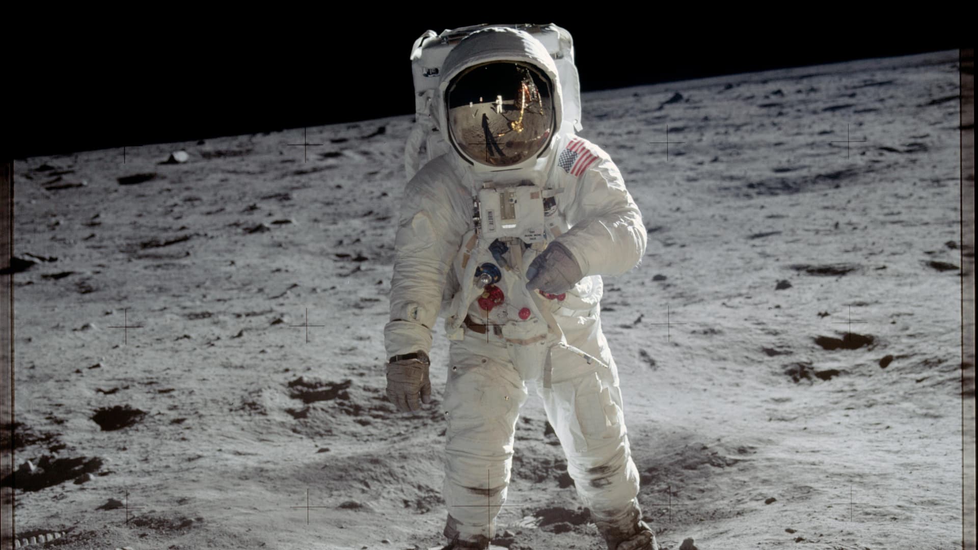 Buzz Aldrin during the Apollo 11 mission. Pic: NASA